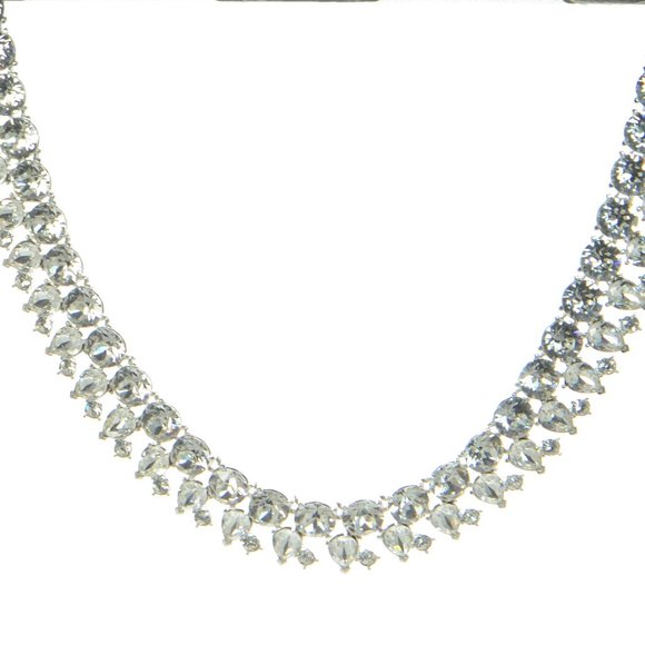Oscar de la Renta Crystal Stone Necklace - Picture 4 of 6